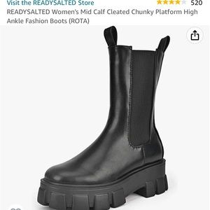 Black platform boots - Amazon